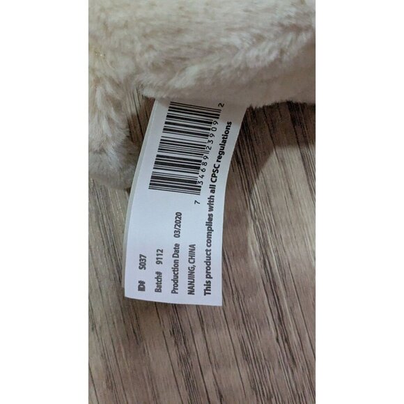 KELLYTOY Giraffe Plush Soft Stuffed 11” Rattle K Luxe Baby Cream Gray Lovey EUC - Picture 8 of 11